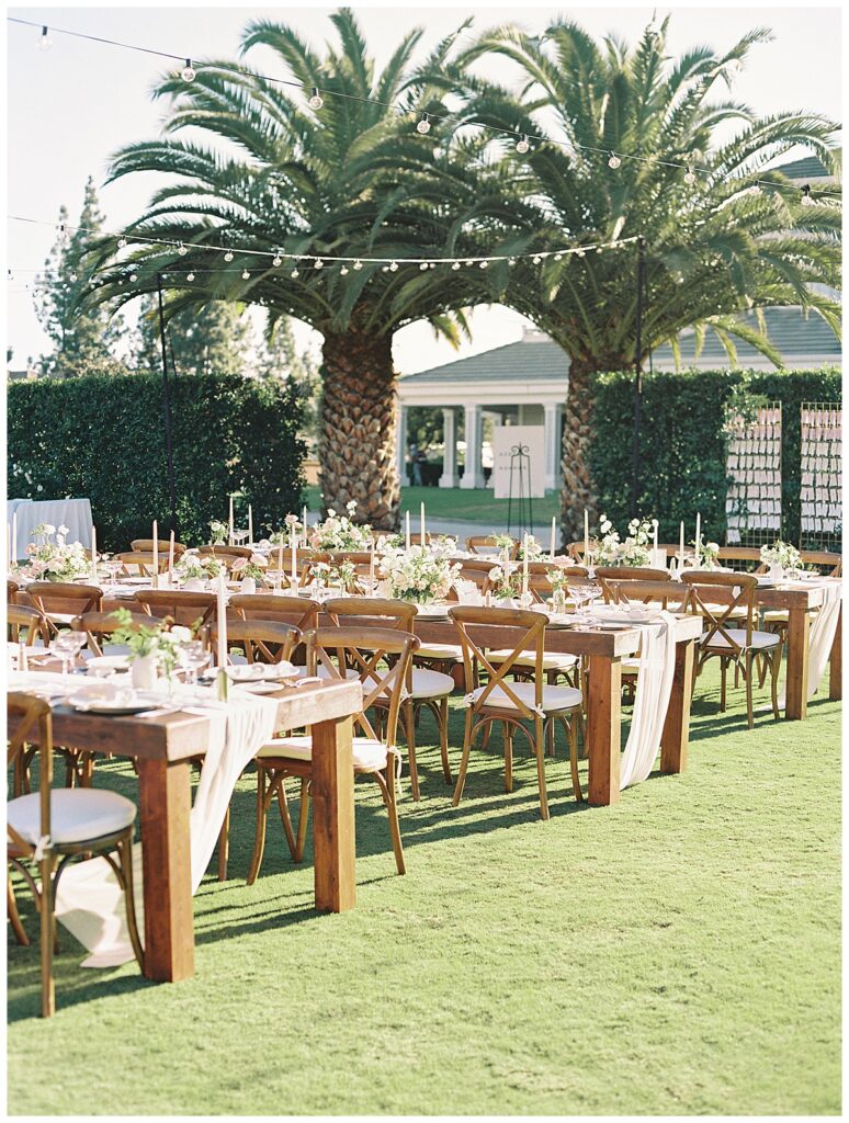Classic blush wedding at Carmel Mountain Estate in San Diego, California.
